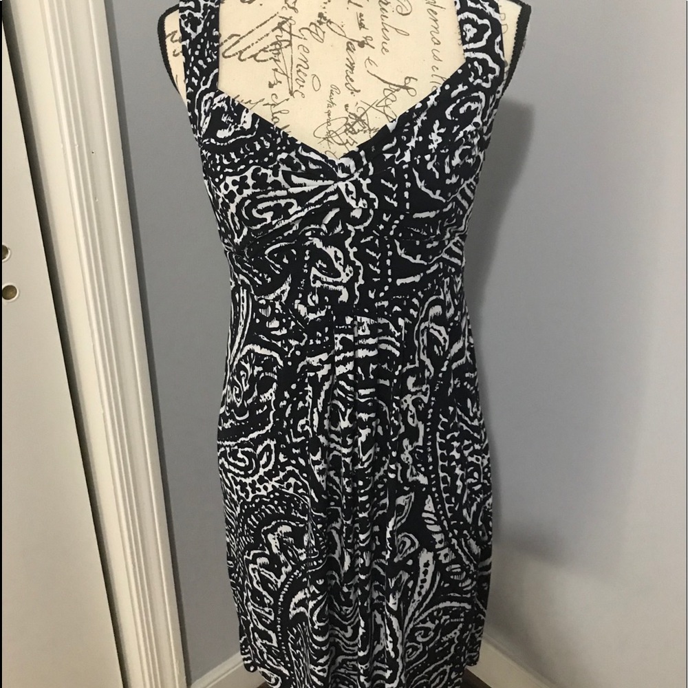 Ann Taylor LOFT blue and white dress!